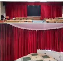 舞臺電動幕布  定做（加厚意大利絨布，軌道，杜亞舞臺專用電機ID100-WF，遙控器）